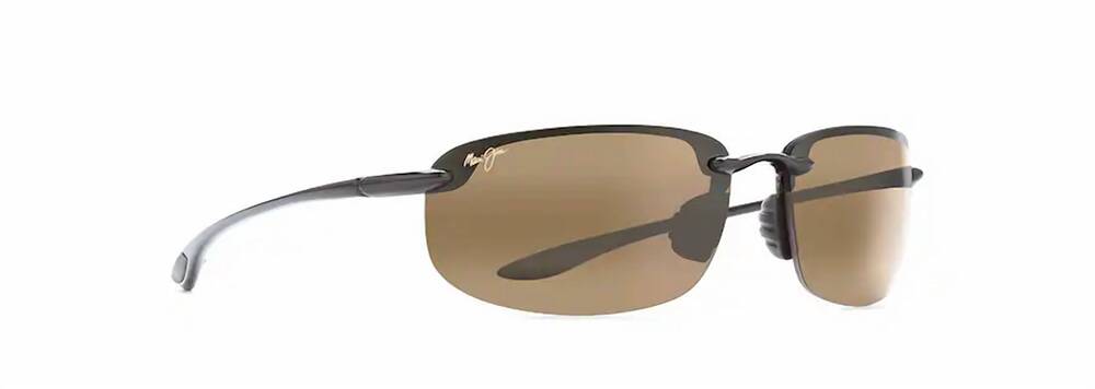 NEW MAUI JIM unisex ho'okipa polarized sunglasses in gloss black hcl bronze maui